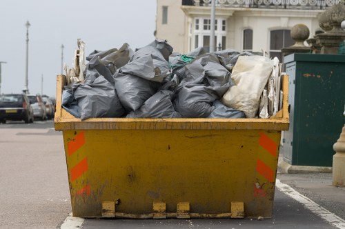 Professionals handling a commercial skip hire in Balham