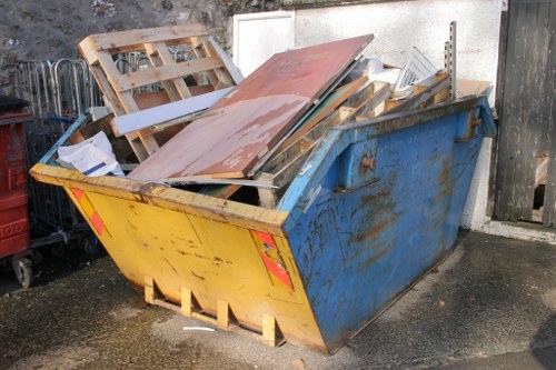 Professional office clearance team in Balham removing furniture