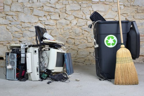 Different types of construction waste containers
