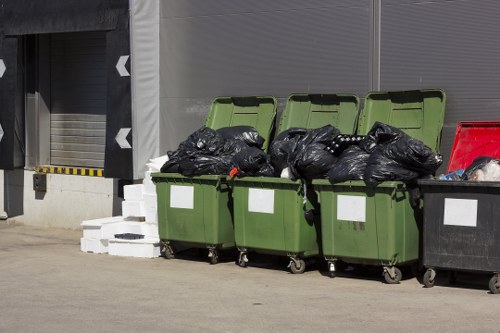 Clean-up service after skip hire